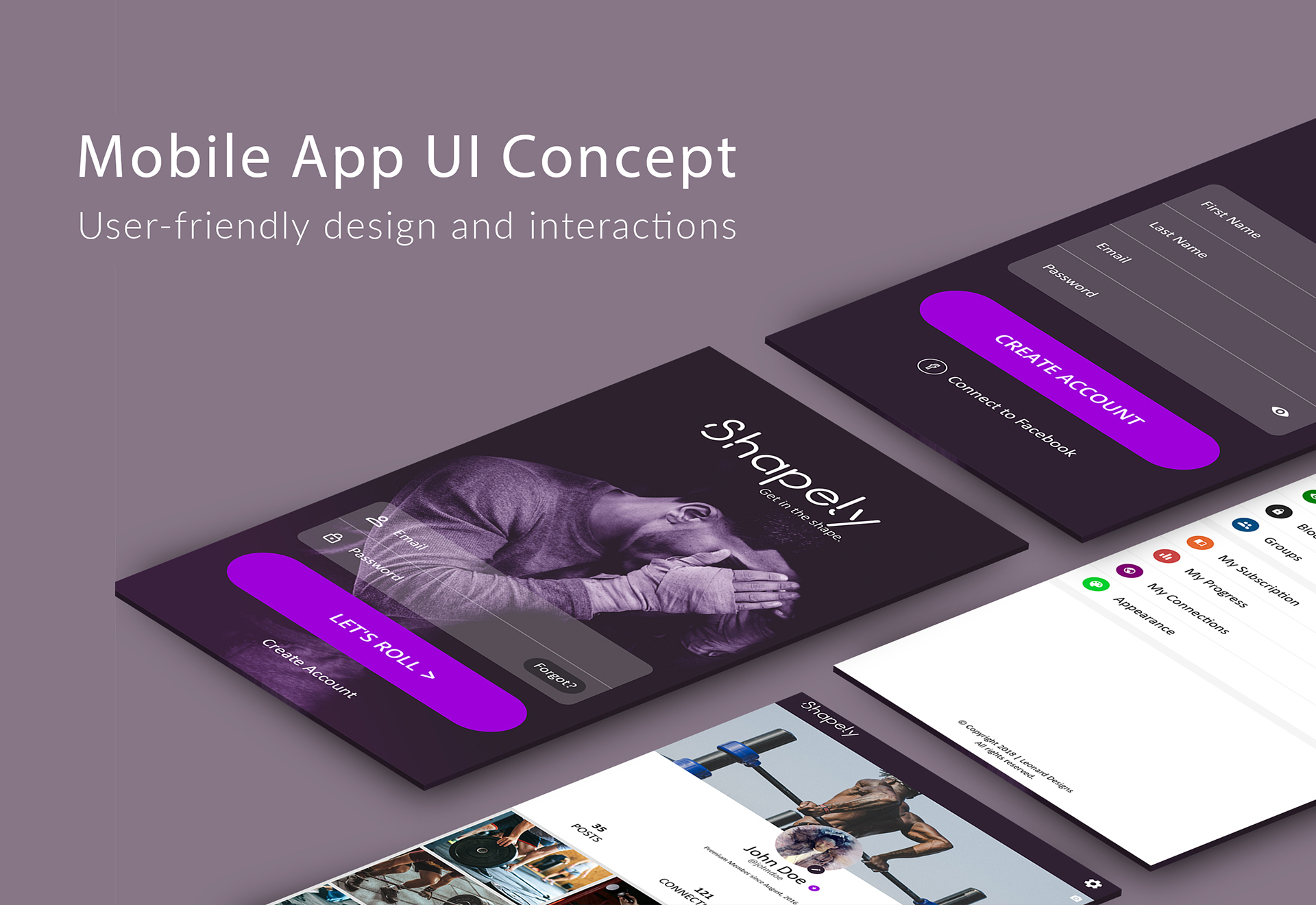 Mobile App UI Concept